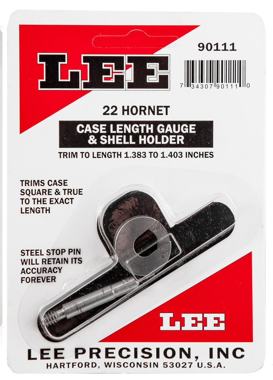 Lee Precision 90389 Case Length Gauge for 243 WSSM Steel Rifle