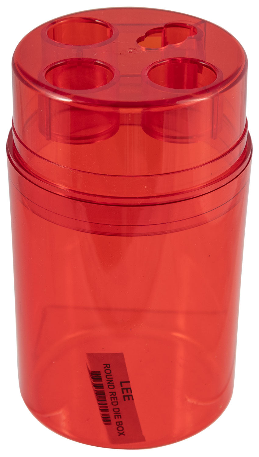 Lee Reloading Round Style Red Plastic 3-Die Box