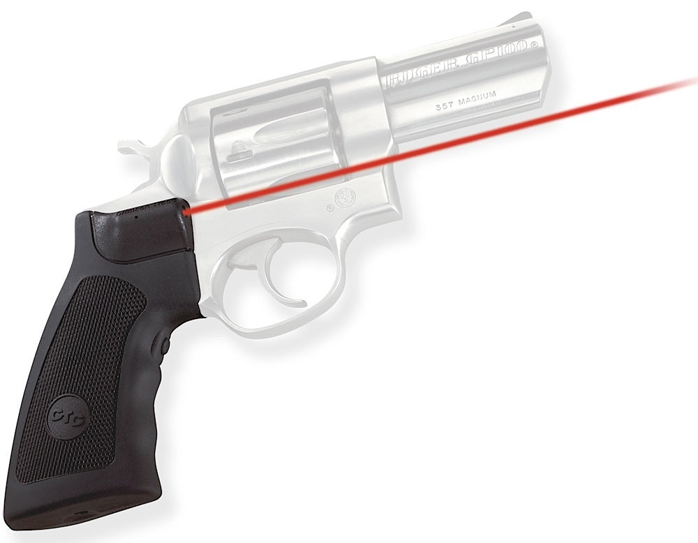 Crimson Trace 011790 Ruger GP100 Super Redhawk Alaskan Lasergrips, Red Laser 5mW Black Polymer