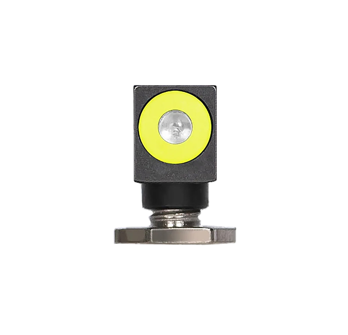 Night Fision Glock Tritium Front Sight GLK000001YGX – Yellow Outline Green Glow Dome