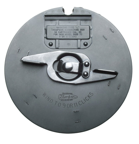 Thompson Tommy Gun 50-Round Drum .45 ACP Blued Steel Magazine