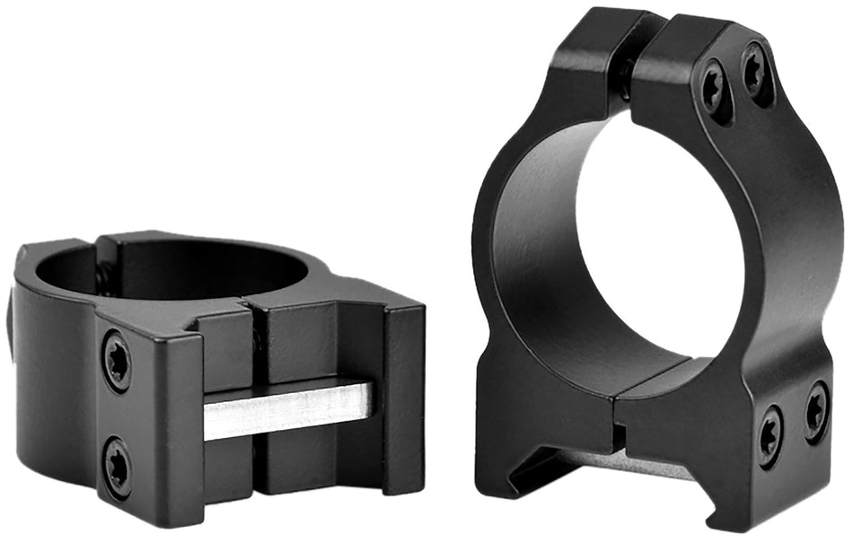 Warne 200M 1" Maxima Vertical Scope Rings Low Profile Matte Black 0 MOA