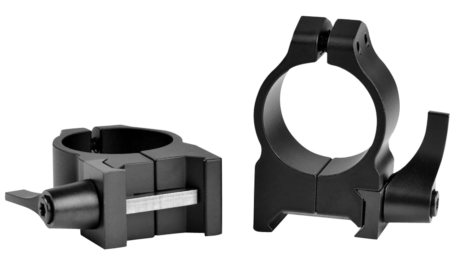 Warne 201LM 1" Maxima Vertical Scope Rings Medium Quick Detach Matte Black 0 MOA