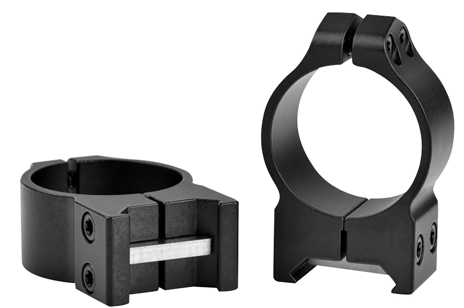 Warne 214M 30mm Maxima Vertical Scope Rings Medium Height Matte Black 0 MOA