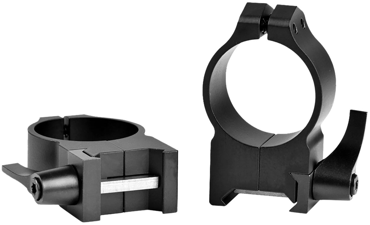 Warne 215LM 30mm Maxima Vertical Scope Rings High Quick Detach Matte Black 0 MOA