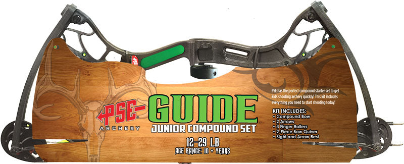 PSE Guide Youth Compound Bow Set 12-29 lb Black with Accessories