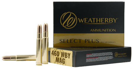 Weatherby Select Plus .460 Wthby Mag 450 grain Barnes TSX Lead Free ammunition