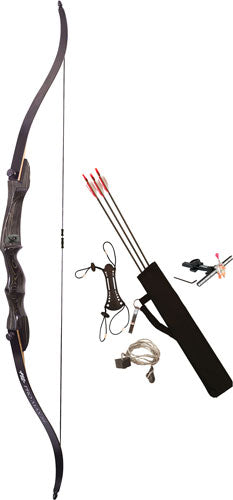 PSE Pro Max RH Recurve Bow Package 54" 20# with Sight and Rest