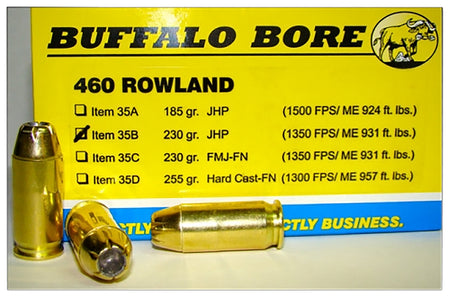 Buffalo Bore Personal Defense .460 Rowland 230 grain Jacketed Hollow Point ammunition