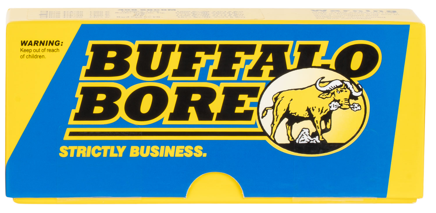 Buffalo Bore Hunting & Sniping .458 SOCOM 350 grain Semi-Jacketed Flat Point ammunition