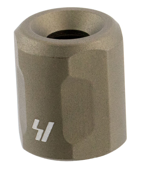 Strike Barrel Thread Protector FDE Aluminum 1/2-28 TPI AR Platform 223 Rem 5.56x45mm NATO