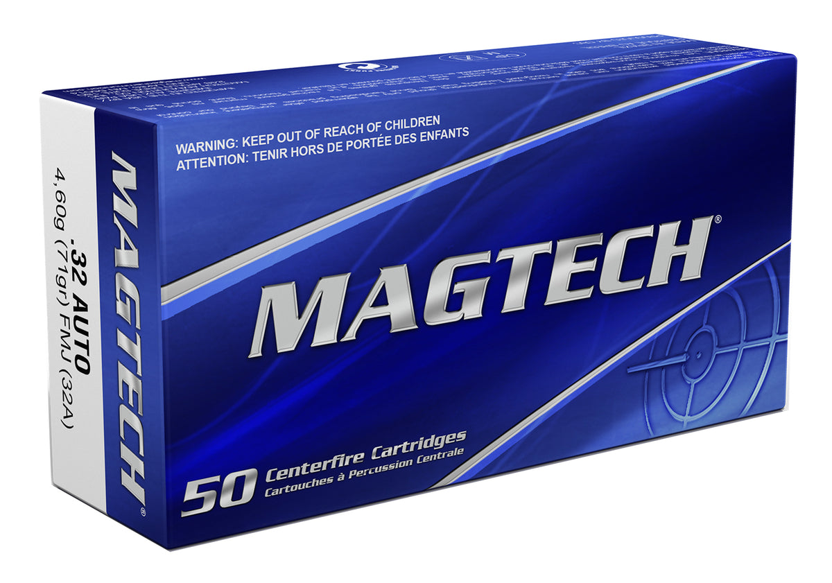 Magtech Sport Shooting Range/Training Full Metal Jacket 71 Grain .32 ACP 905 fps