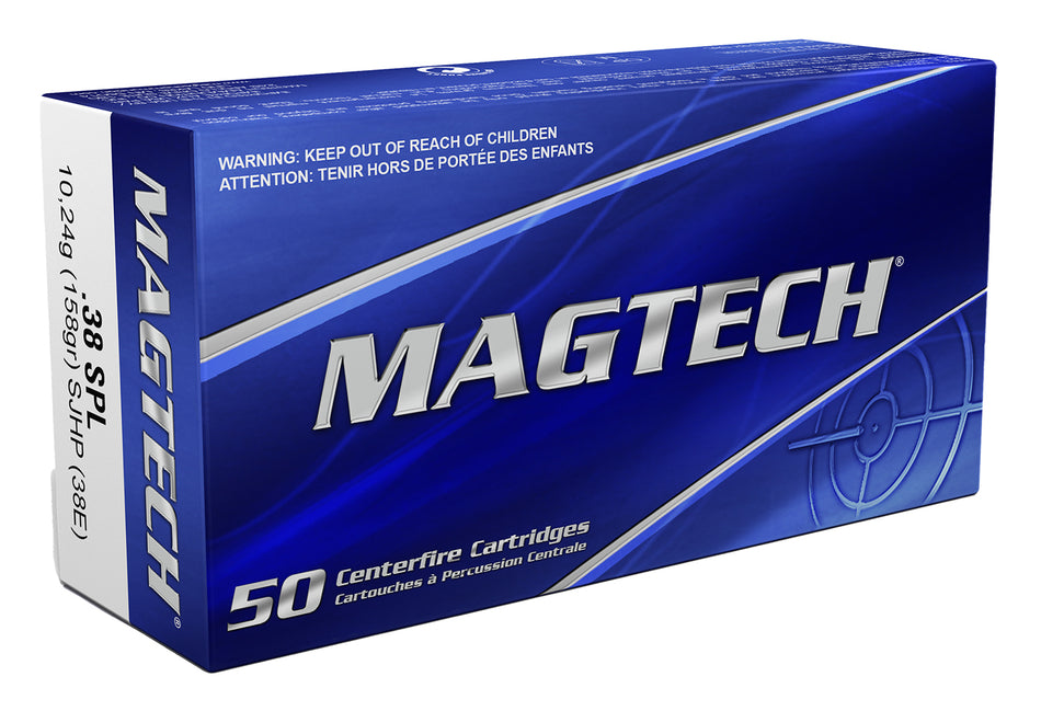 Magtech Range/Training Semi Jacketed Hollow Point 158 Grain .38 Special 807 fps
