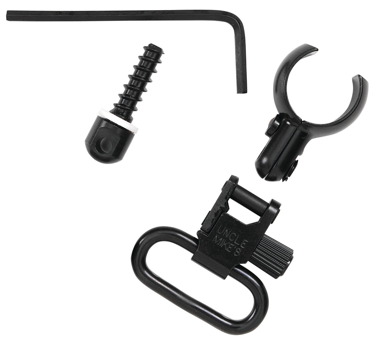 Uncle Mike's Magnum Band Swivel Set 13912 Blued 1" Loop Quick Detach for .630 to .675 Inch Mag Tubes