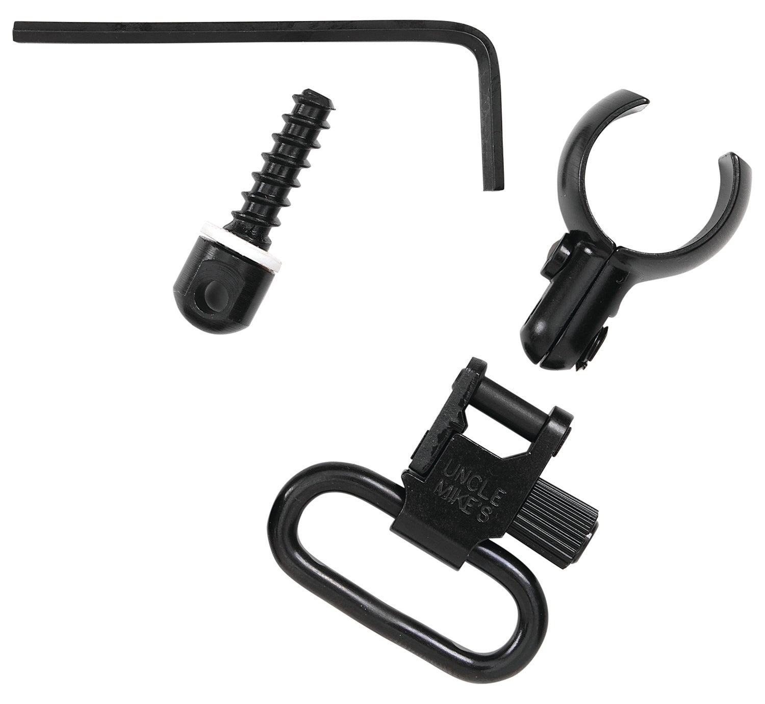 Uncle Mike's Magnum Band Swivel Set 13912 Blued 1" Loop Quick Detach for .630 to .675 Inch Mag Tubes