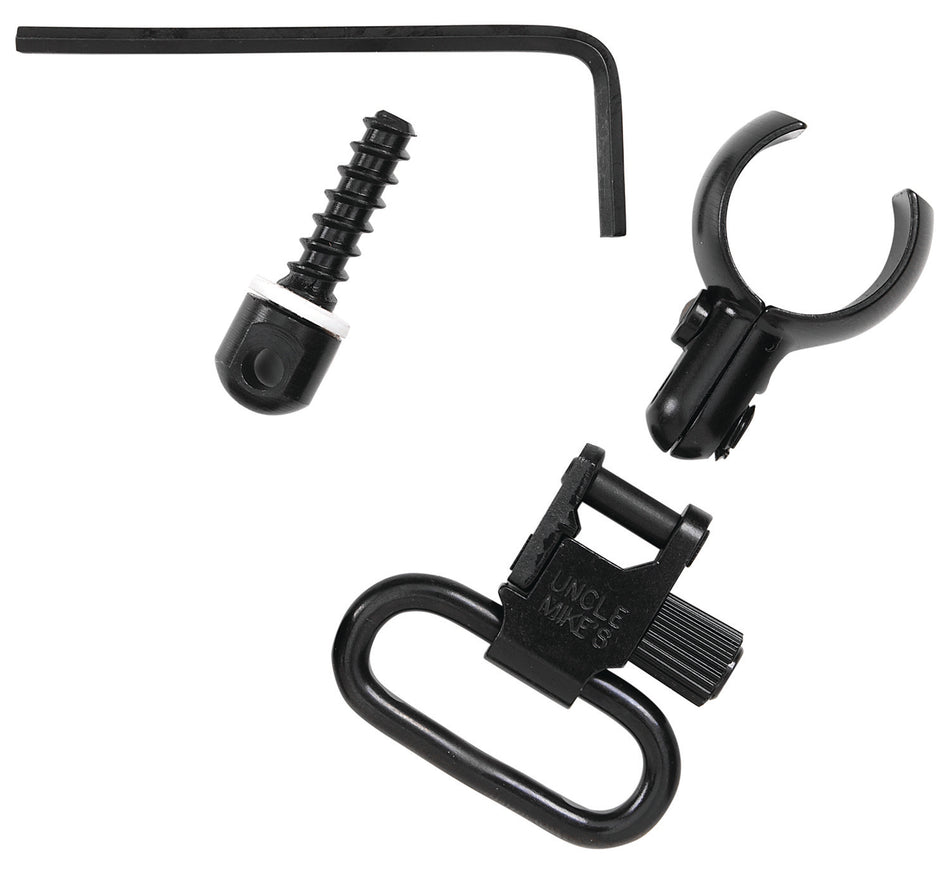 Uncle Mike's Magnum Band Swivel Set 13912 Blued 1" Loop Quick Detach for .630 to .675 Inch Mag Tubes