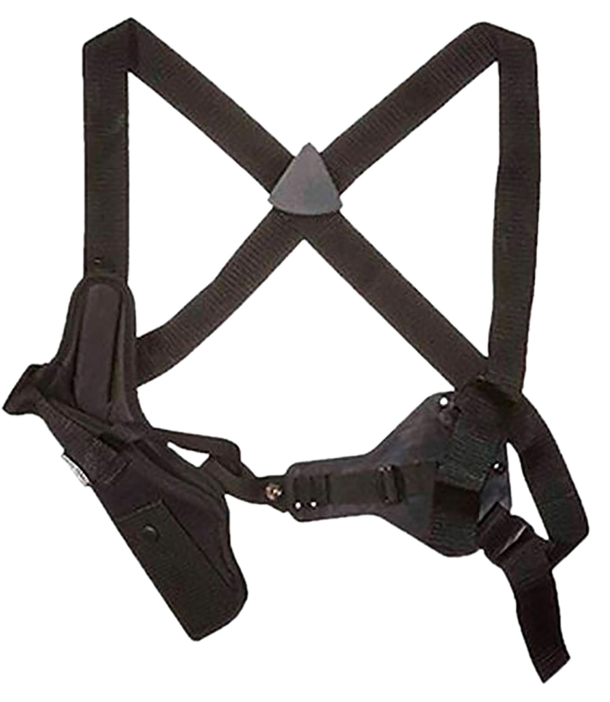 Uncle Mike's Sidekick Vertical Shoulder Holster Size 04 Right Hand Black Cordura Harness Med/Large DA Revolver 7-8.5" Barrel
