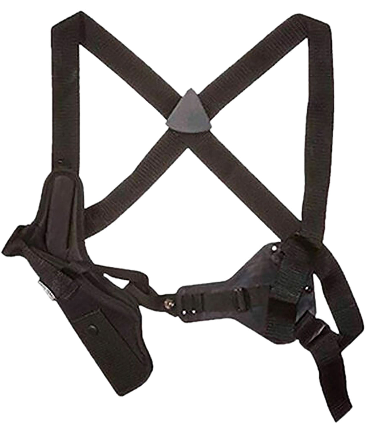 Uncle Mike's Sidekick Vertical Shoulder Holster Size 04 Right Hand Black Cordura Harness Med/Large DA Revolver 7-8.5" Barrel
