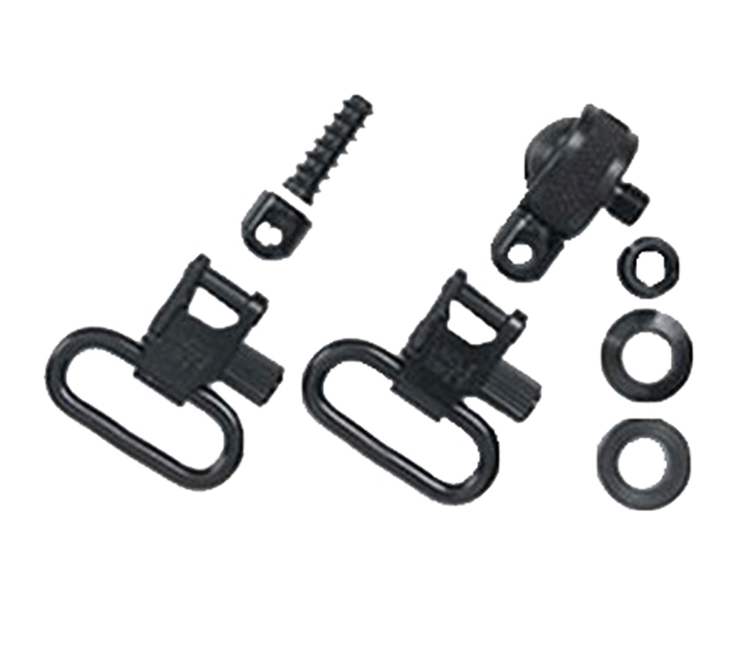 Uncle Mike's Magnum Swivel Set 15612 Blued 1" QD Sling Loop for Pump and Semi-Automatic Shotguns