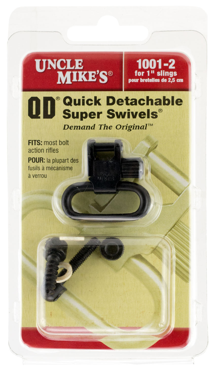 Uncle Mike's MO10012 1" Blued Steel Super Swivel Quick Detach Sling Attachment