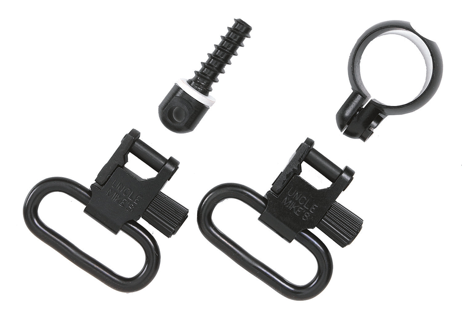 Uncle Mike's 13312 Full Band Quick Detach Sling Swivel Set Blued 1.25" Lever Action Winchester Marlin