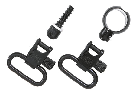 Uncle Mike's 13312 Full Band Quick Detach Sling Swivel Set Blued 1.25" Lever Action Winchester Marlin
