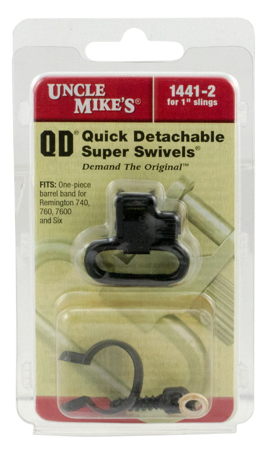 Uncle Mike's Super Swivel 14412 Blued 1" QD Sling Loop Compatible with Remington 7600/760 1969-Present