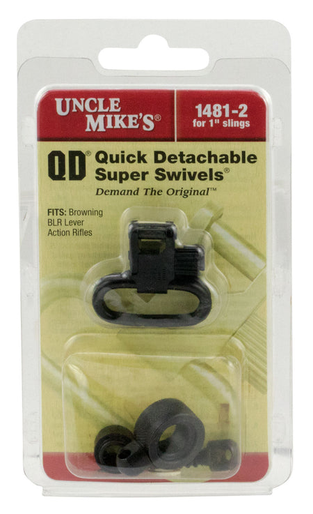 Uncle Mike's Super Swivel 14812 Blued 1" QD Loop Sling Swivel for Browning BLR (Excludes BLR Lightning)