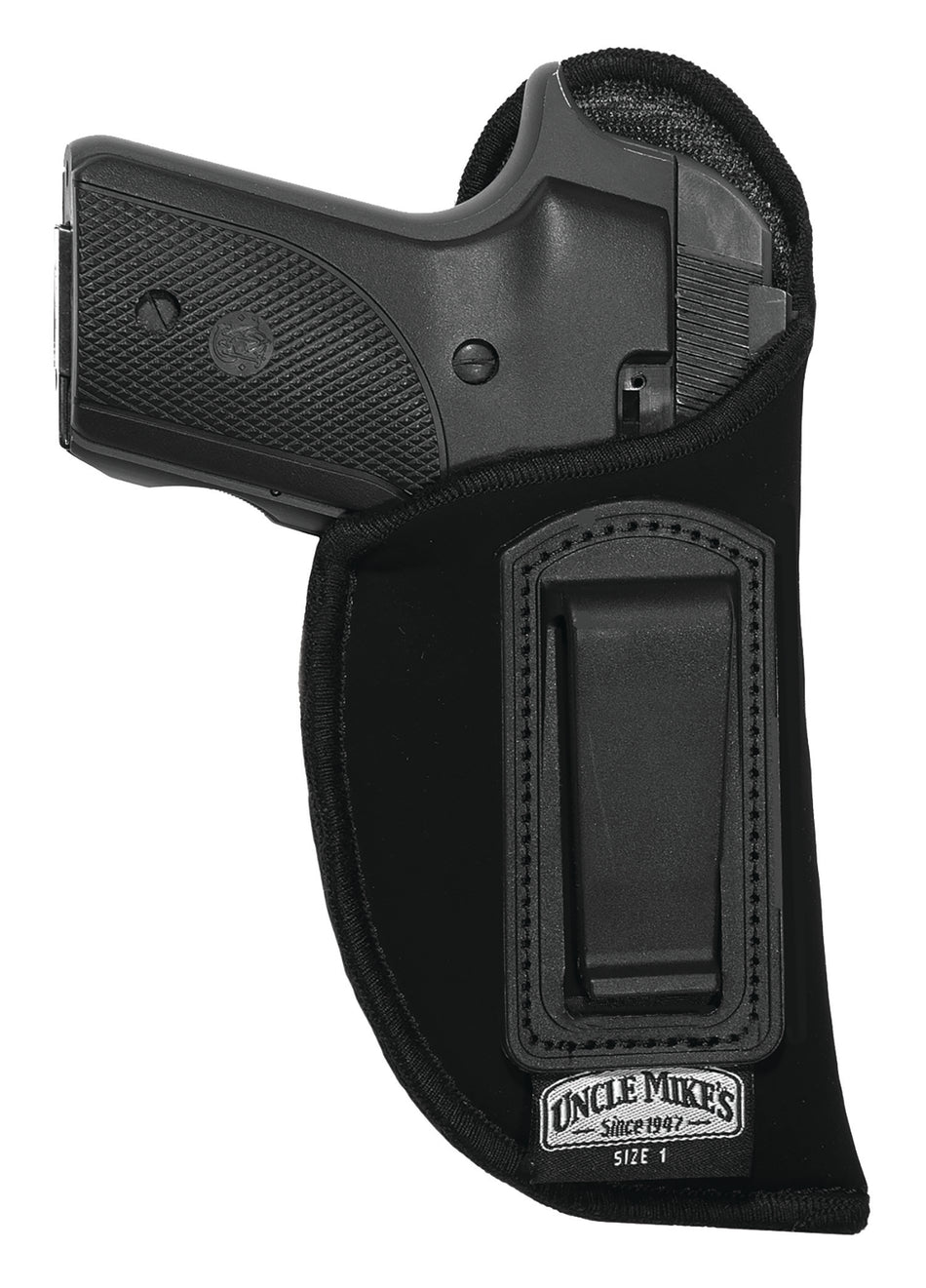 Uncle Mike's 89361 Inside the Pants Open Style IWB Holster Size 36 Black for Small Frame Revolver 2" Barrel Right Hand
