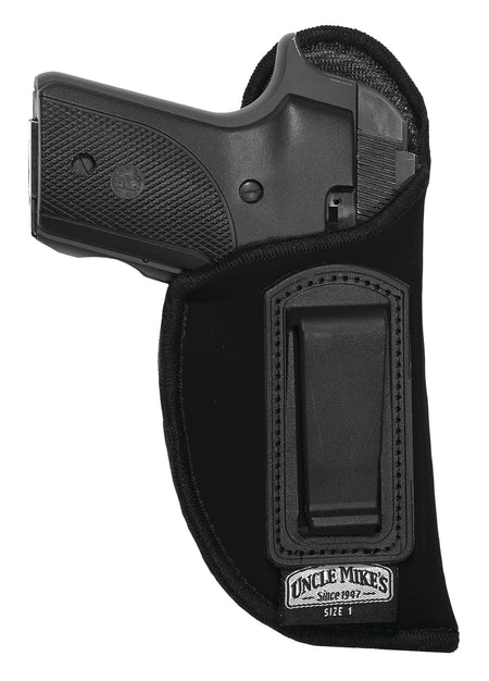 Uncle Mike's 89121 Inside the Pants Open Style IWB Holster Size 12 Black Laminate for Glock 26/27/33 RH