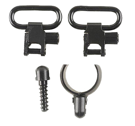 Uncle Mike's Magnum Band Swivel Set 15932 Blued Steel 1" Loop Quick Detach for 12 Gauge Shotguns