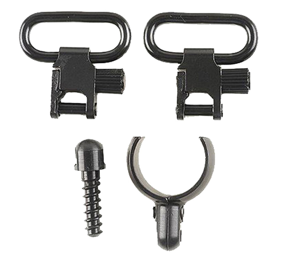 Uncle Mike's Magnum Band Swivel Set 15932 Blued Steel 1" Loop Quick Detach for 12 Gauge Shotguns