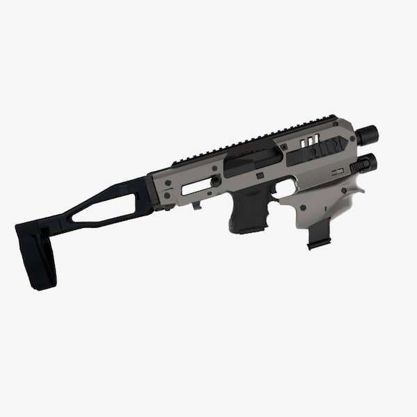 CAA Glock 26/27 Micro Conversion Kit in Gray Finish