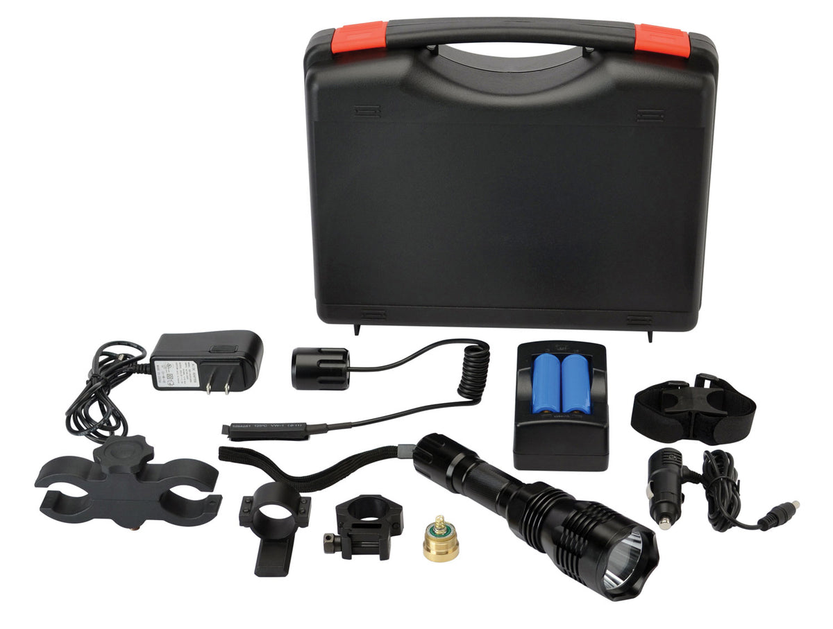 Cyclops VB250 Varmint Light Kit 250 Lumens Red/Green/White Filter Black Scope Mount Included