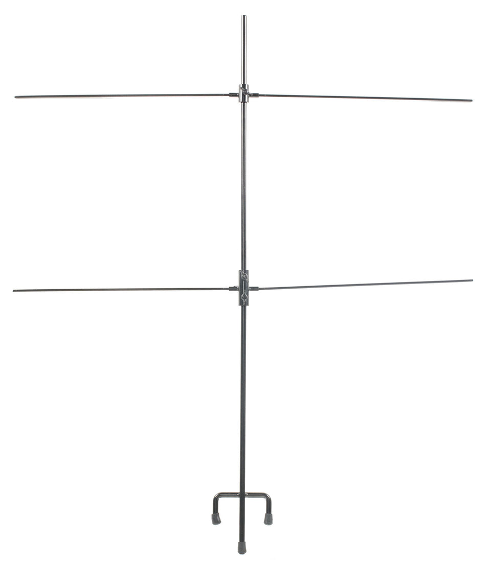SME Double Paper Shooting Target Stand, Black Steel Frame, Adjustable Bar, 8 Clips
