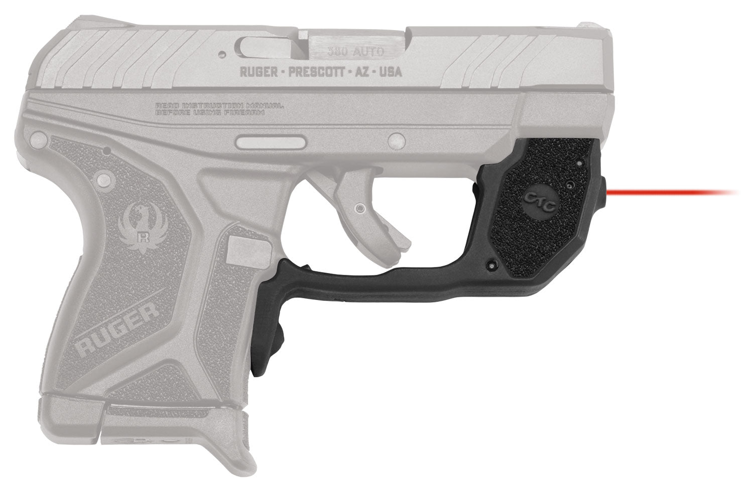 Crimson Trace 0173101 Ruger LCP II Trigger Guard Laser Sight, Red Laser Black Polymer