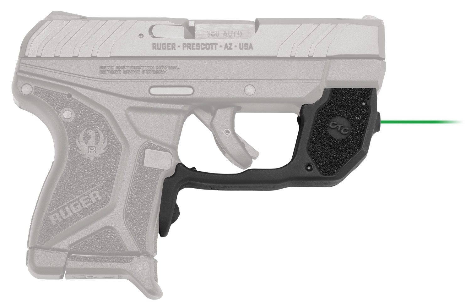 Crimson Trace 0173001 Ruger LCP II Trigger Guard Laser Sight, Green Laser Black Polymer