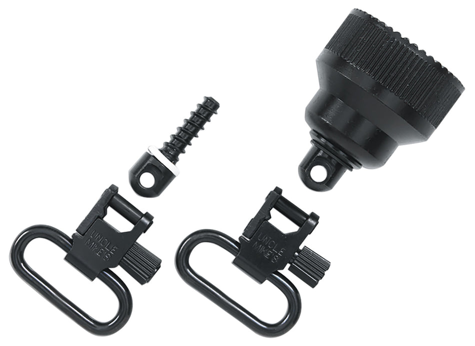 Uncle Mike's 18015 Remington 870 20 Gauge Mag Cap Sling Swivel Set Steel Blued