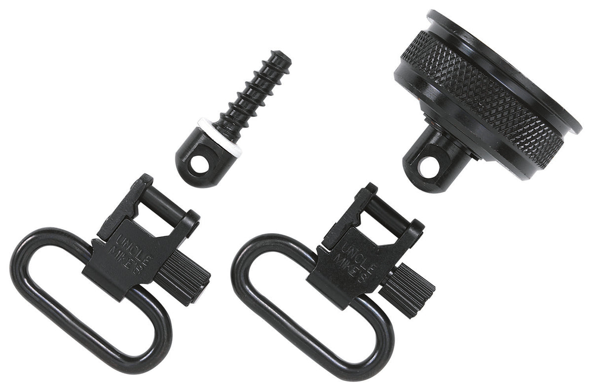 Uncle Mike's 18032 Remington 11-87 12 Gauge Mag Cap Sling Swivel Set Blued Steel