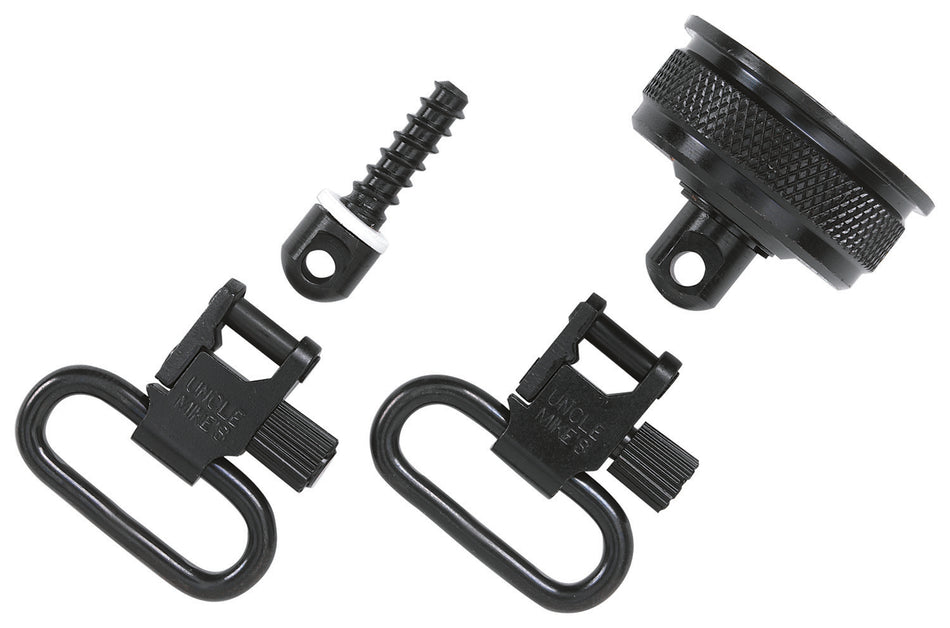 Uncle Mike's 18032 Remington 11-87 12 Gauge Mag Cap Sling Swivel Set Blued Steel