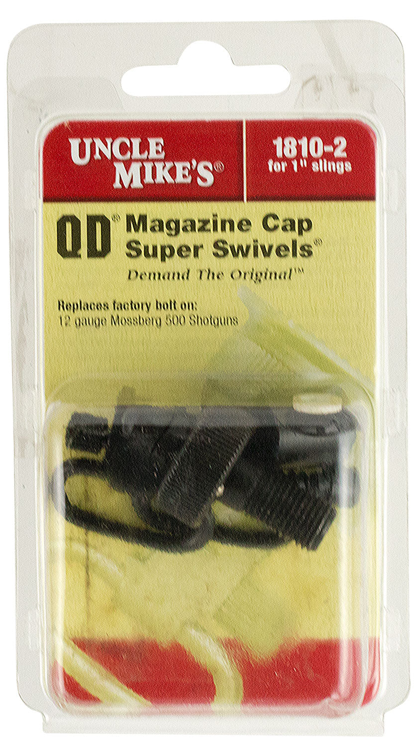Uncle Mike's Magazine Cap Swivel Set 18102 Blued 1" QD Sling Swivels for 12 Gauge Mossberg 500