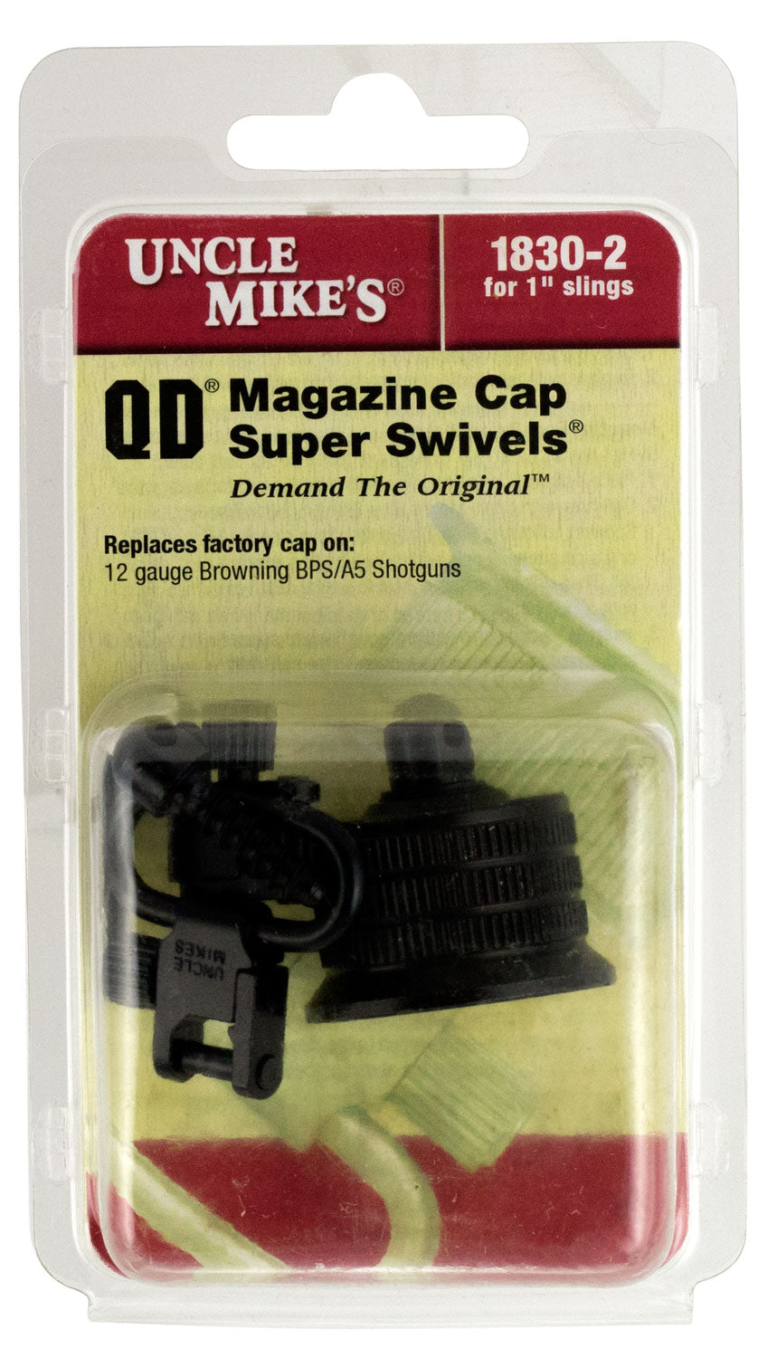 Uncle Mike's 18302 Browning BPS A5 12 Gauge Mag Cap Sling Swivel Set Steel Blued