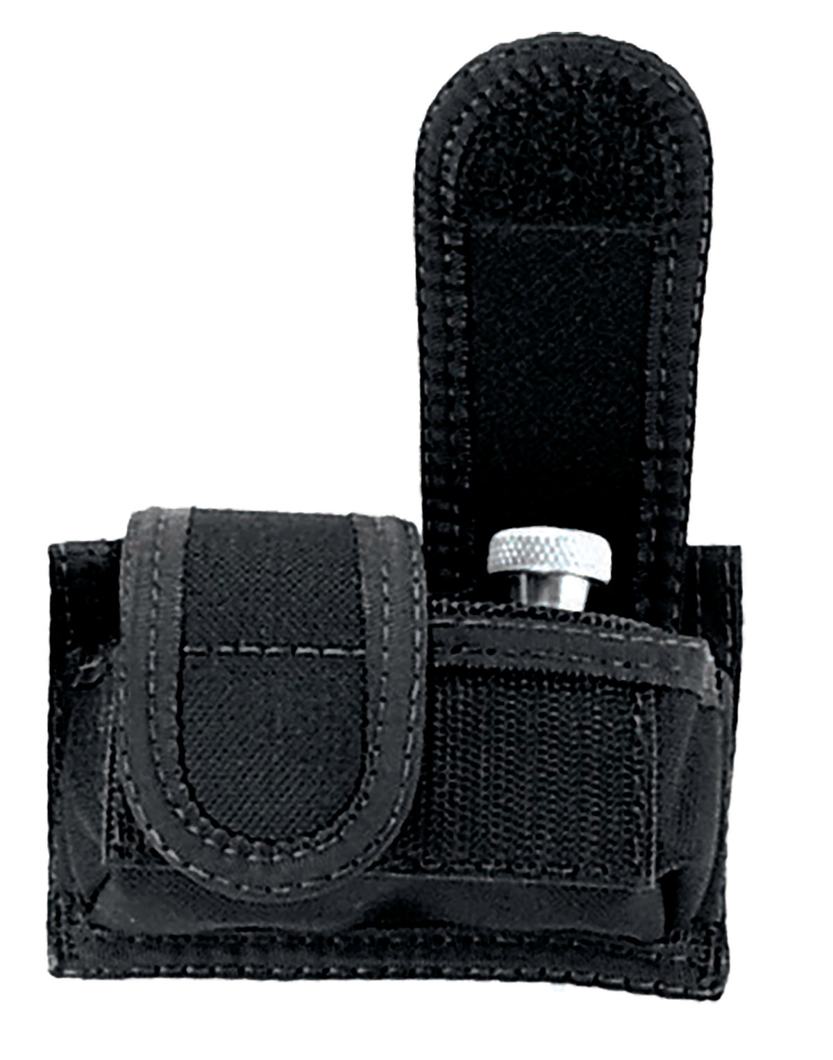 Uncle Mike's 88281 Universal SpeedLoader Double Pouch Nylon Black .38-.45 Cal Belt Mount