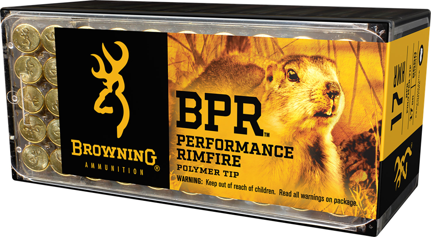 Browning BPR Performance Rimfire Performance Polymer Tip 17 Grain .17 HMR 2550 fps