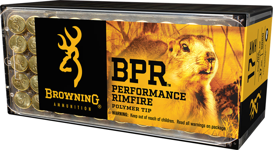 Browning BPR Performance Rimfire Performance Polymer Tip 17 Grain .17 HMR 2550 fps