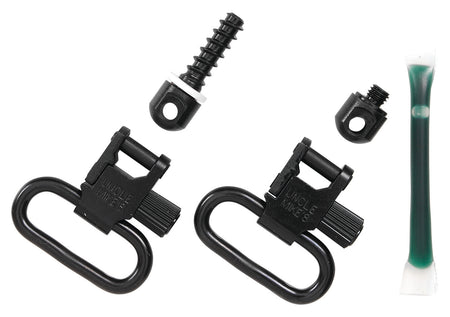 Uncle Mike's Fore End Band Swivel Set 15312 Blued 1" QD Loop for Lever Action Carbines and Mossberg 500