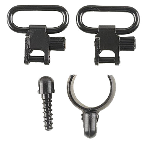 Uncle Mike's Magnum Band Swivel Set 15912 Blued 1" QD Sling Loop for 12 Gauge Single/Over-Under Shotgun