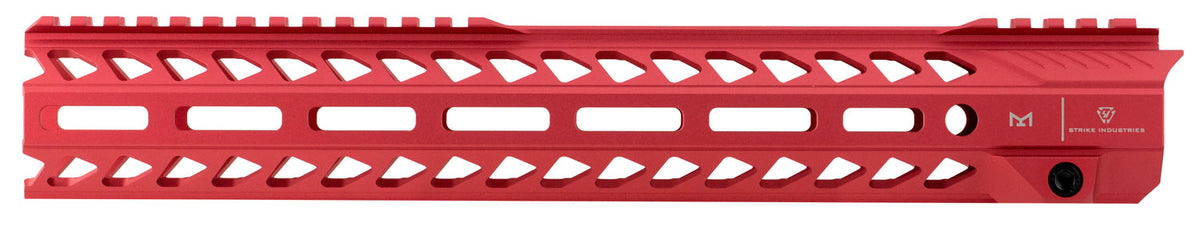 Strike Industries AR-15 M-LOK 13.5" Handguard Rail Red Aluminum with QD Sockets