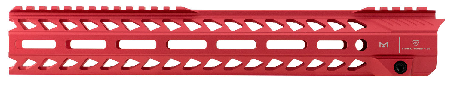 Strike Industries AR-15 M-LOK 13.5" Handguard Rail Red Aluminum with QD Sockets