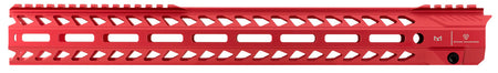 Strike Industries AR-15 M-LOK 17" Handguard Rail Red Aluminum with QD Sockets